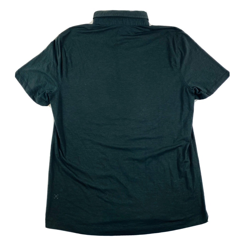 Lululemon Charcoal Black‎ Performance Mens Polo Size Small Excellent - Picture 4 of 6